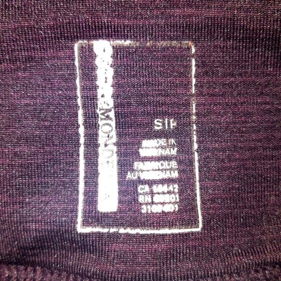 (S) Mondetta High Waist Dark Plum Legging Waist 13"×L35" - Picture 6 of 9